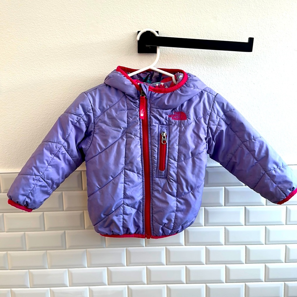 The North Face reversible hooded toddler jacket